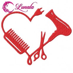 Matriz de bordado - Love8-Haircut