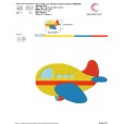 Matriz de bordado - Avião 2