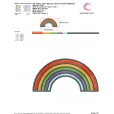 Matriz de bordado - Arco-íris1
