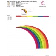 Matriz de bordado - Arco-íris2