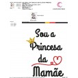 Matriz de bordado - Body Princesa da Mamãe 