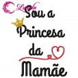 Matriz de bordado - Body Princesa da Mamãe 