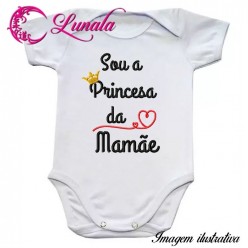 Matriz de bordado - Body Princesa da Mamãe 