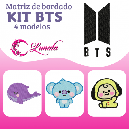 Matriz de bordado - Kit BTS