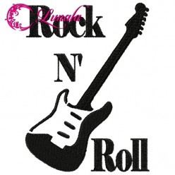 Matriz de bordado - RockN'Roll-Guitarra