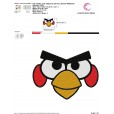 Matriz de bordado - Angry Birds Rostinho