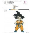 Matriz de bordado - Dragon Ball Z3 - Goku