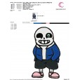 Matriz de bordado - Undertale1 - Sans