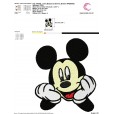 Matriz de bordado - Mickey2