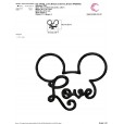 Matriz de bordado - Mickey4 - love