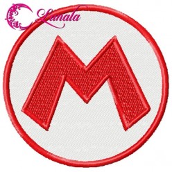 Matriz de bordado - Super Mario - Logo M