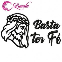 Matriz de bordado - Cristo5 - Basta ter Fé