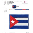 Matriz de bordado - Bandeira-Cuba