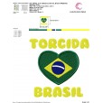 Matriz de bordado - Brasil5 - Torcida