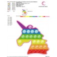 Matriz de bordado - Fidget2- unicórnio