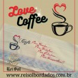 Matriz de bordado - Texto café - Para acordar 