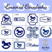 Matriz de Bordado - Enxoval Cavalinho- Personalizado