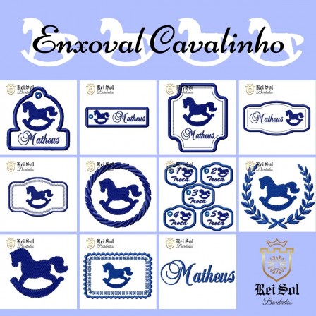 Matriz de Bordado - Enxoval Cavalinho- Personalizado