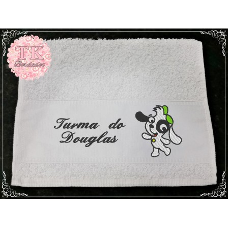 Toalha escolar bordada personalizada